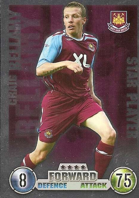 CRAIG BELLAMY (West Ham) - TOPPS `MATCH ATTAX`EPL 2007/08 -  `STAR PLAYER` FOIL TRADING CARD