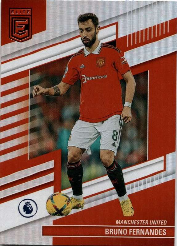 BRUNO FERNANDES (Man. United) - PANINI DONRUSS ELITE EPL 2023 -  FOIL TRADING CARD 140