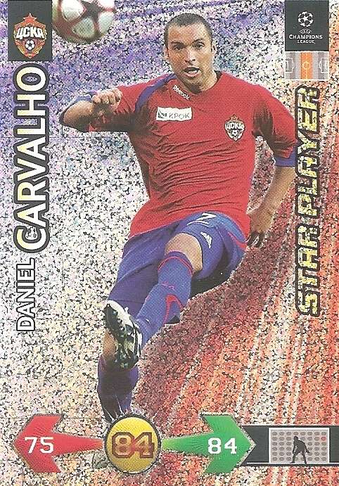 DANIEL CARVALHO - PANINI CHAMPIONS LEAGUE S/STRIKES 2009/10 - FOIL `STAR PLAYER` TRADING CARD