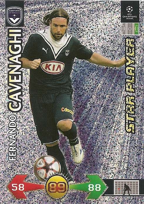 FERNANDO CAVENAGHI - PANINI CHAMPIONS LEAGUE S/STRIKES 2009/10 - FOIL `STAR PLAYER` TRADING CARD
