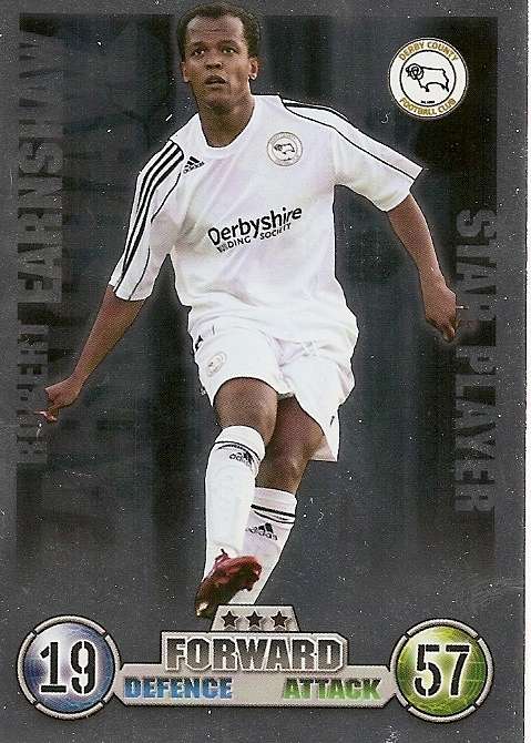 ROBERT EARNSHAW (Derby) - TOPPS `MATCH ATTAX`EPL 2007/08 -  `STAR PLAYER` FOIL TRADING CARD