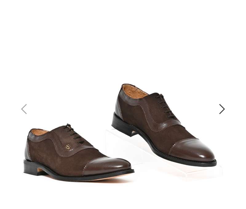 Mens C&J, Leather Jayden, Formal Choc Lace Up - 10½