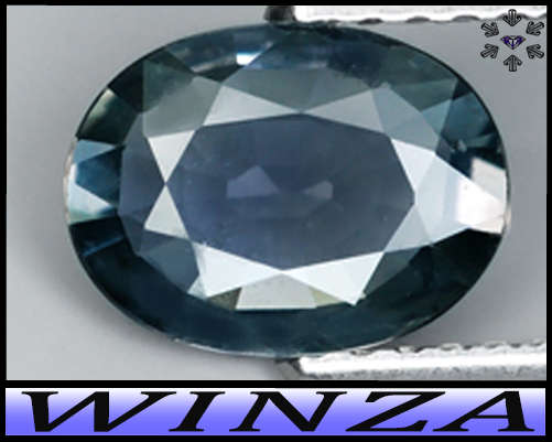 1.08ct Unheated Gem Tri-Colour Sapphire - VVS - Blue-Green-Purple Natural Oval Gem