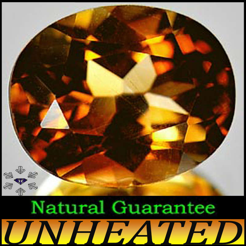 1.51ct Natural Imperial Champagne Topaz - VVS - Unheated Brilliant Brazilian Oval
