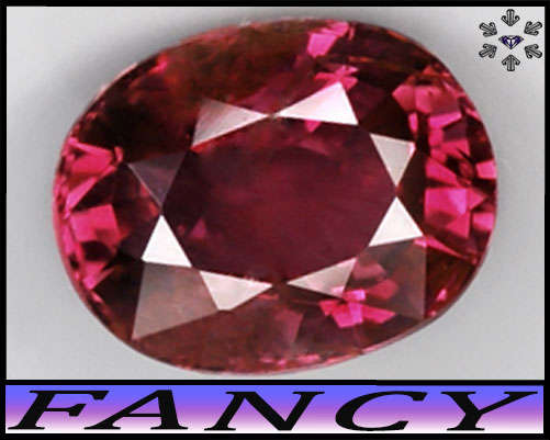 1.07ct Unheated Fancy Bluish Pink Sapphire - SI - Natural Mambilla Nigeria Oval Gem