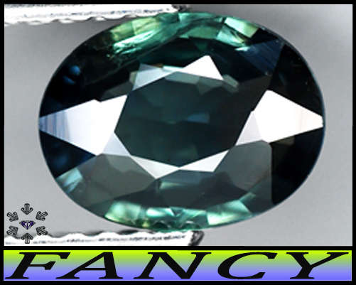 1.03ct Medium Greenish Blue Sapphire - VS - Unheated Chanthaburi Multi-Facet Oval