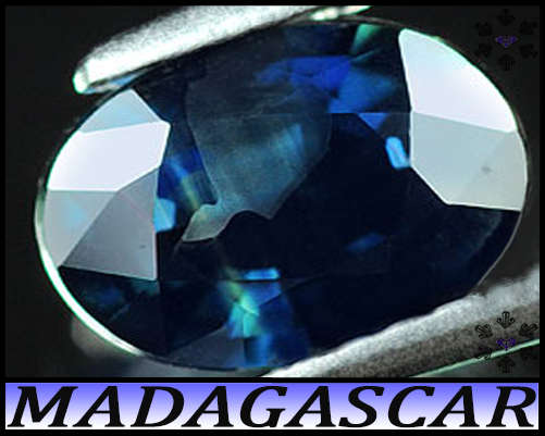 1.58ct Medium Deep Blue Sapphire - VS - Fort Dauphin Mixed Oval (Heated)