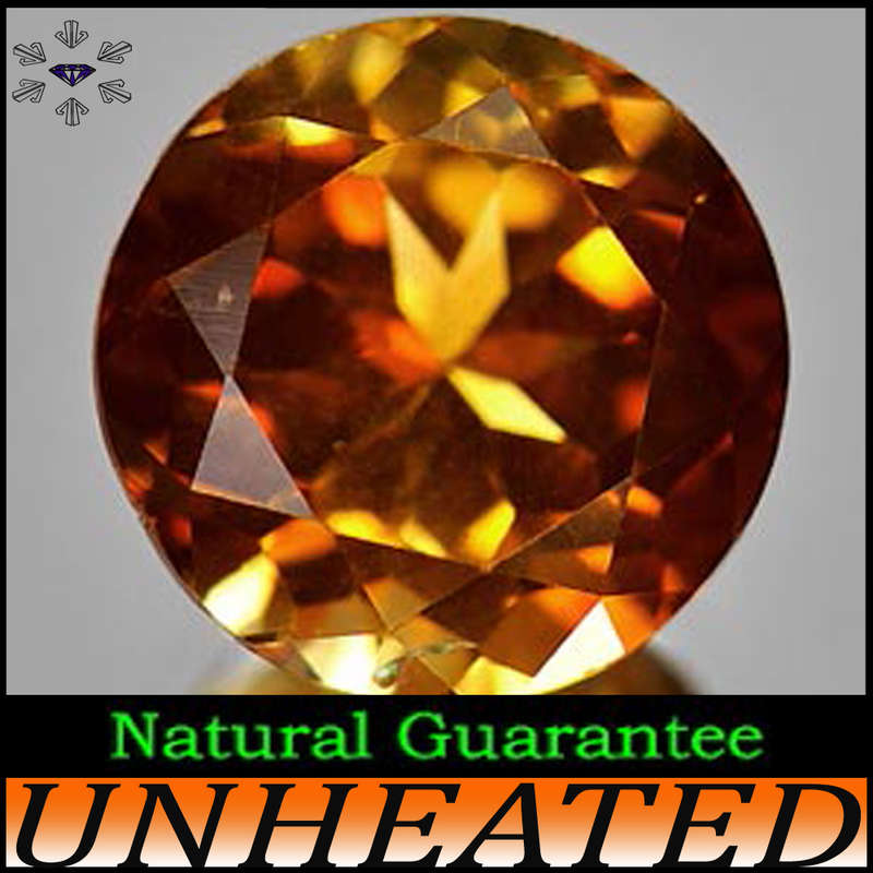 2.36ct Untreated Brilliant Brazilian Topaz - VS - Imperial Champagne Round Gem