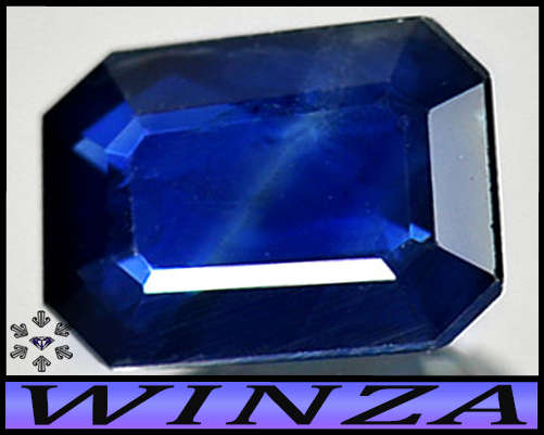 0.82ct Natural Mozambique Blue Sapphire - Si - Fancy Step-Facet Octagon Gem
