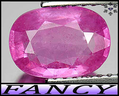 2.13ct Natural Gem Medium Pink Sapphire - VS - Oval Gem (Minor Glass Filling)