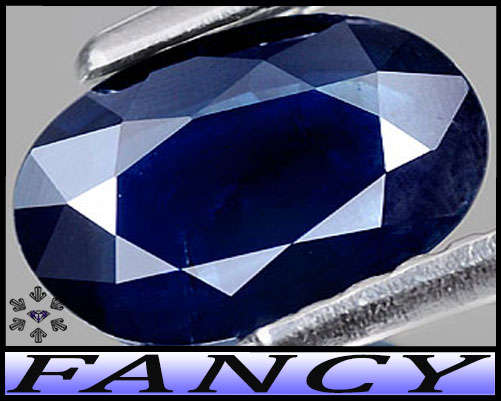 0.88ct Natural Kashmir Vivid Blue Sapphire - VS - Sri Lanka Fancy Oval (Gentle Heat)