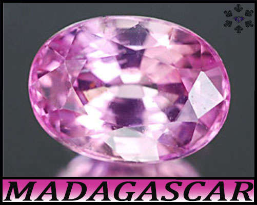 0.84ct Fancy Intense Pink Sapphire - SI - Unheated Mix Facet Oval Gem