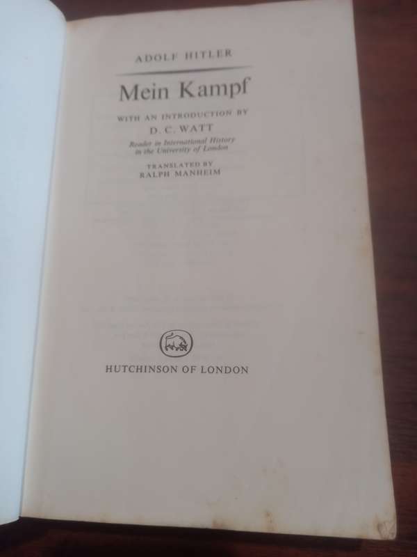 HITLER'S MEIN KAMPF