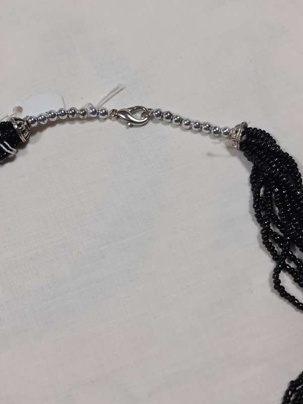 Ethnic black beaded Necklace