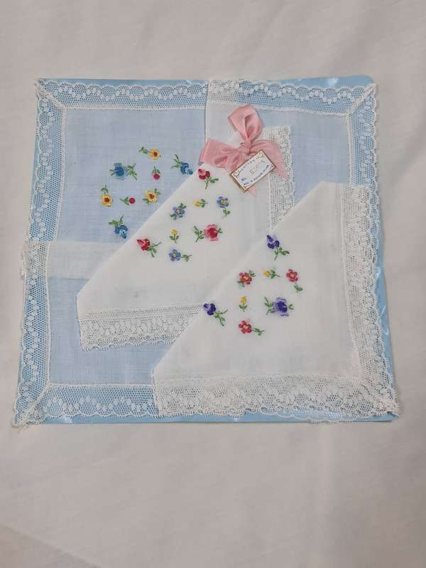 Three Handkerchiefs Made in Northern Ireland