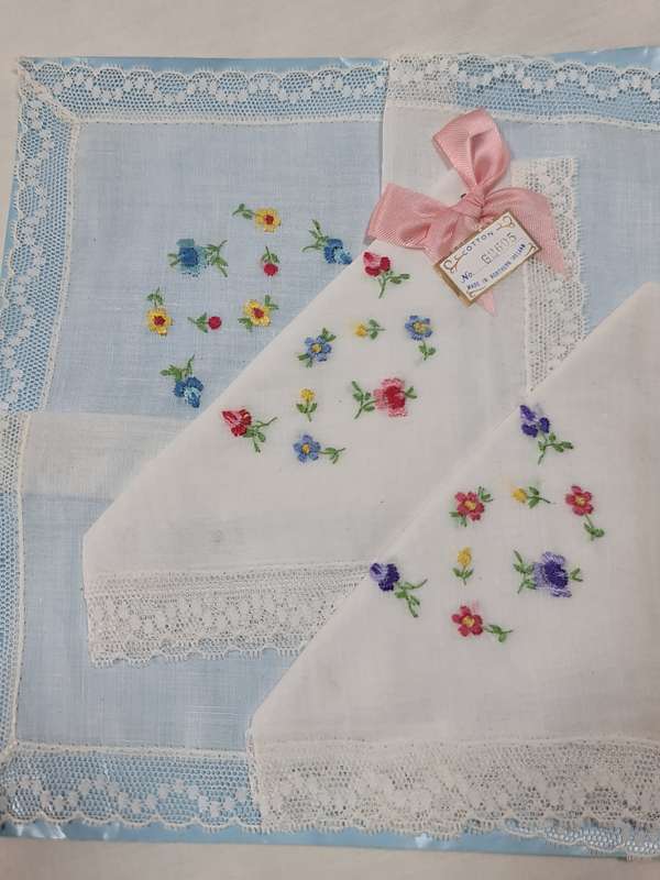 Three Handkerchiefs Made in Northern Ireland