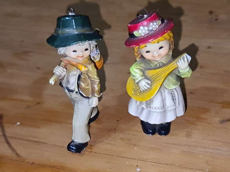 Two Bradford Christmas tree figures.