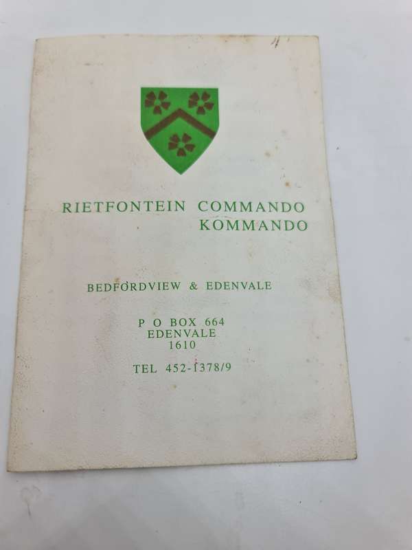 Rietfontein Commando Annual Ball 8/10/1993