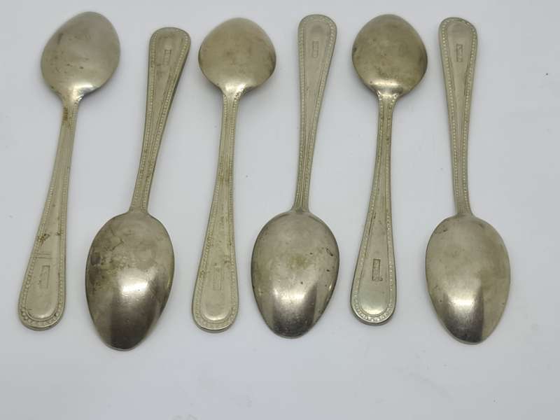 X6 EPNS tea spoons