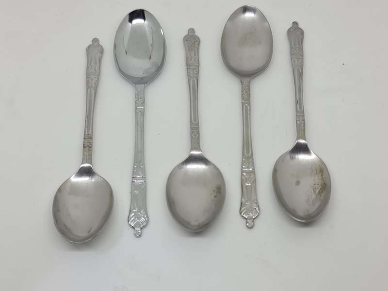 Chrome plated  Apostle tea spoons