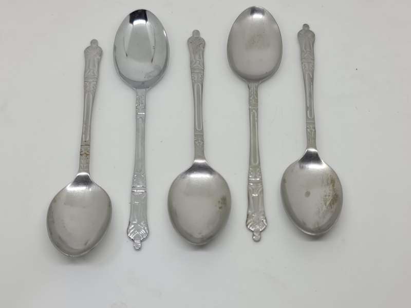 Chrome plated  Apostle tea spoons