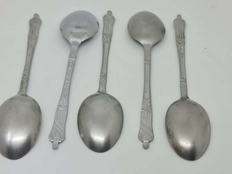Chrome plated  Apostle tea spoons