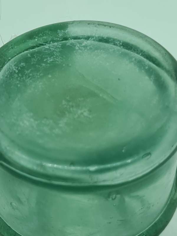 19th century green ink bottle