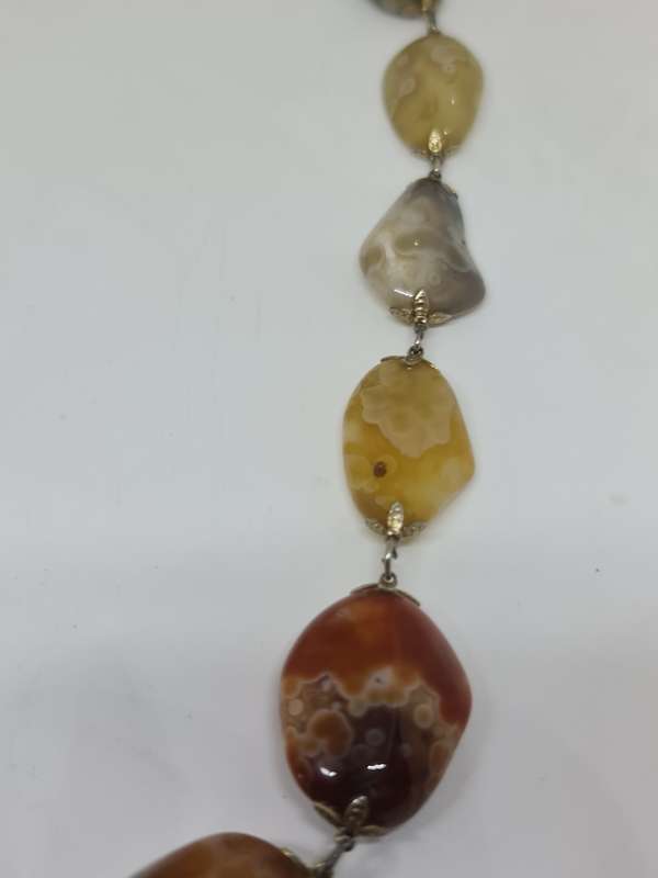 Agate single string necklace(a)