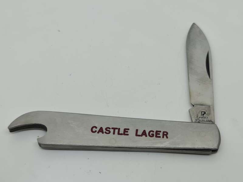 Castle prima stainless pocket knife and opener