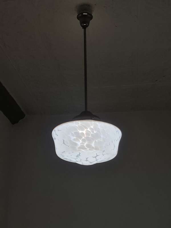 Large white Murano light