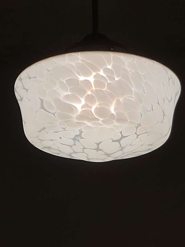 Large white Murano light