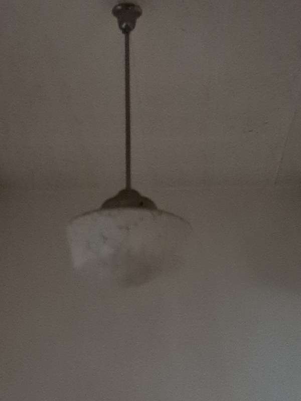 Large white Murano light
