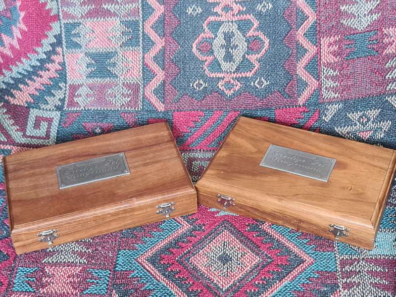 x2 Wooden Coin boxes