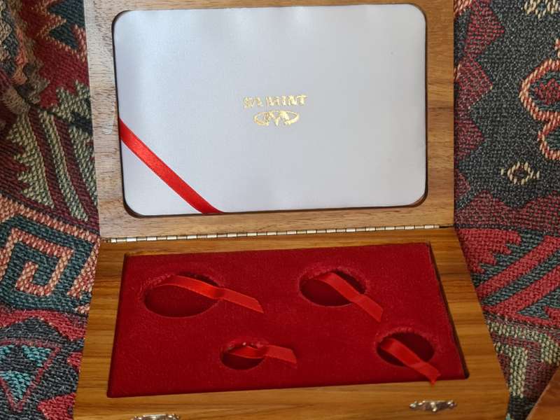 x2 Wooden Coin boxes