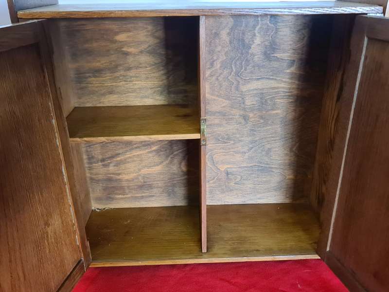 Oak Sales man sample cupboard
