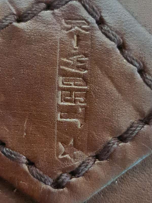 Leather vintage school suitcase