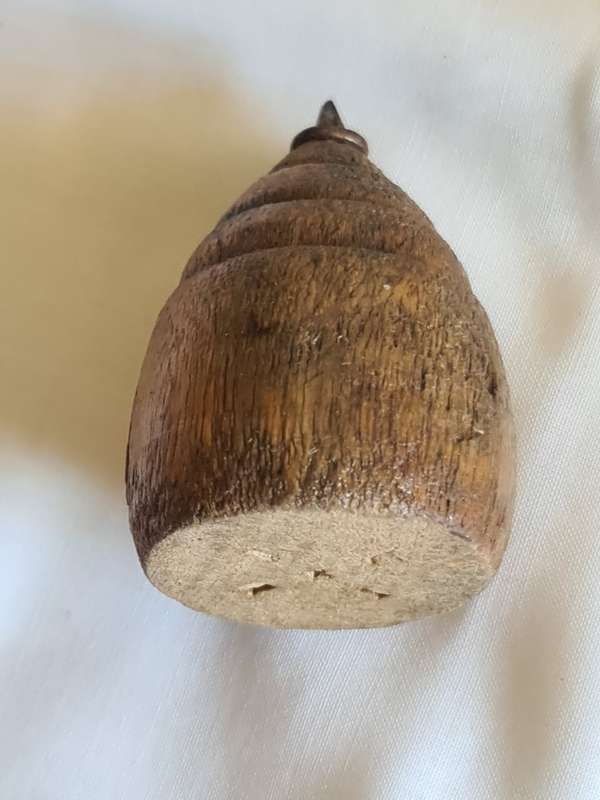 Vintage wood spinning top