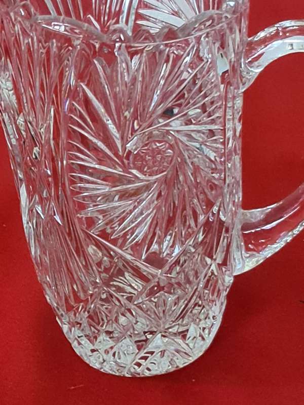 Stunning pressed glass jug