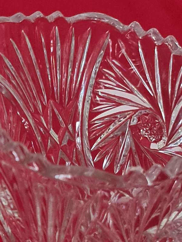 Stunning pressed glass jug