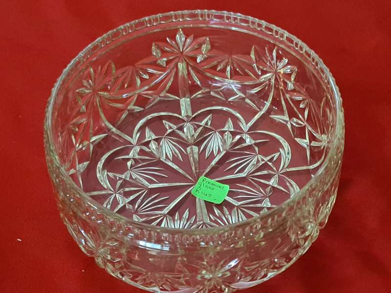 Pressed glass bowl