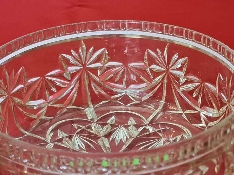 Pressed glass bowl