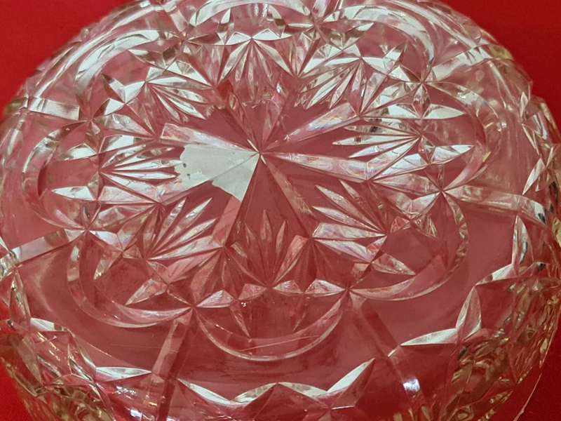Pressed glass bowl
