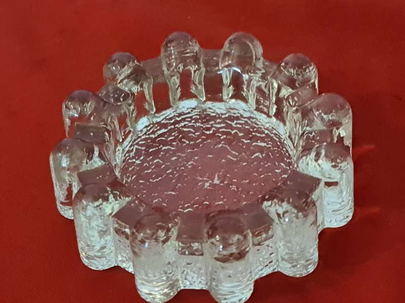 Pukeberg Sweden Textured Glass bowl