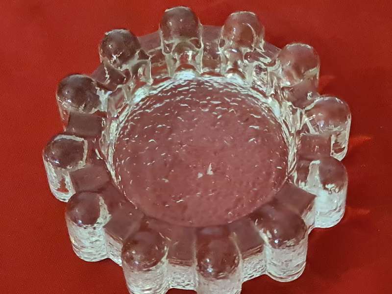 Pukeberg Sweden Textured Glass bowl