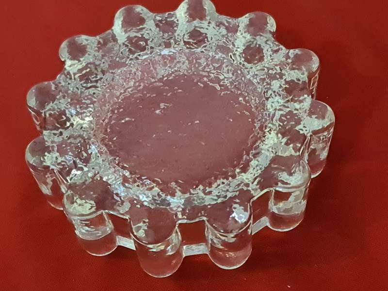 Pukeberg Sweden Textured Glass bowl