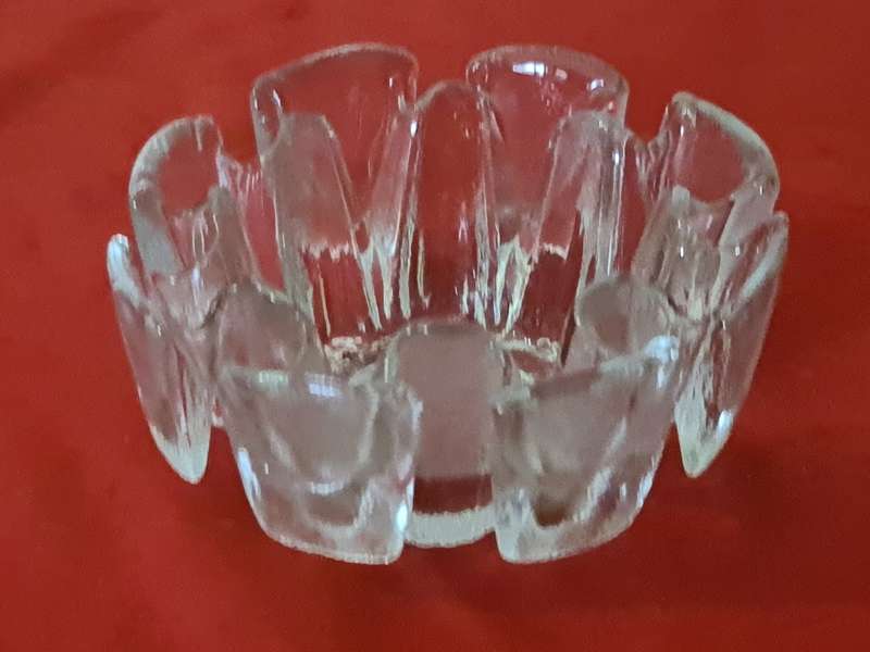 Ice Glass Textured Bowl, Ravenwood Glass Circa 1970