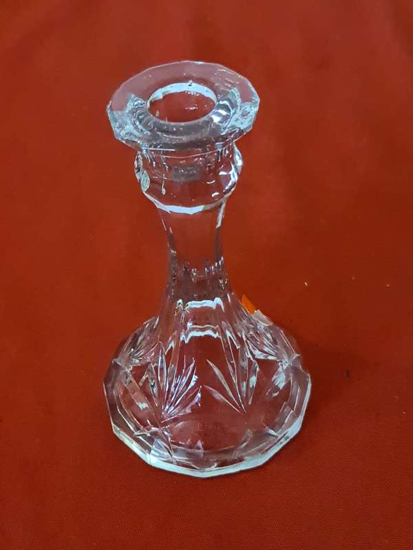 20th Century Pressed Glass candlestick
