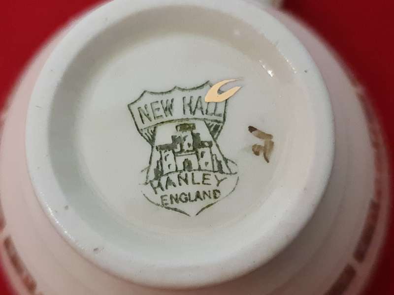 New Hall Hanley, Staffordshire England Tea trio