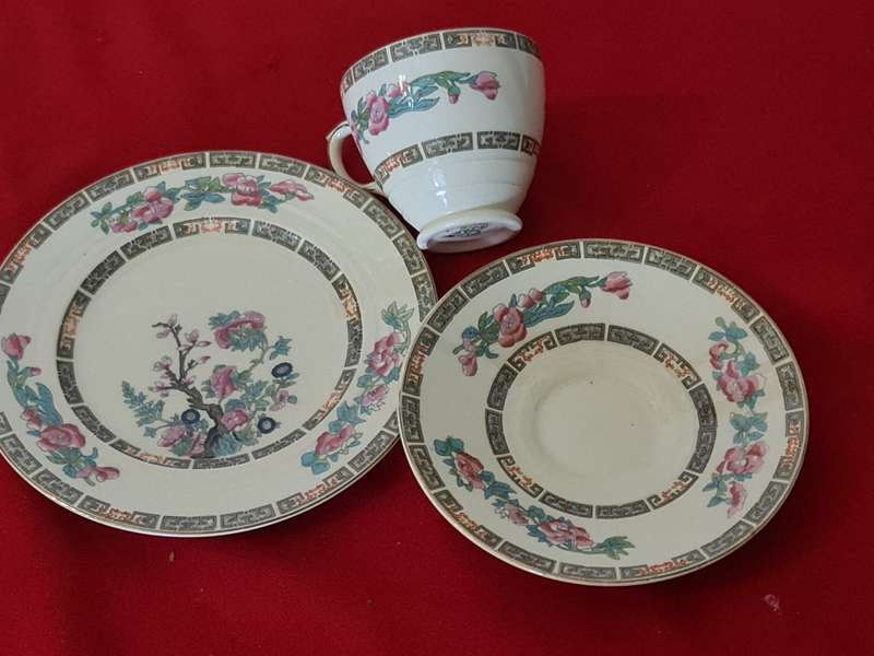 New Hall Hanley, Staffordshire England Tea trio
