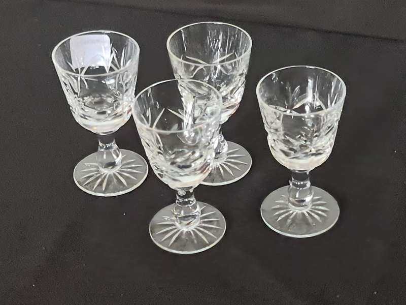 Set X4 Crystal port glasses